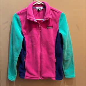 Vineyard Vines Color block multicolor full zip fleece jacket Size Small